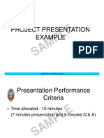 Project Presentation Example: SA MP LE