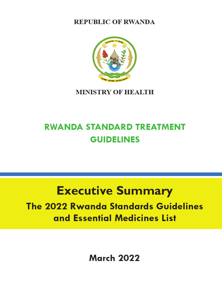 Rwanda 2022 Treatment Guidelines Summary | PDF | Antimicrobial ...