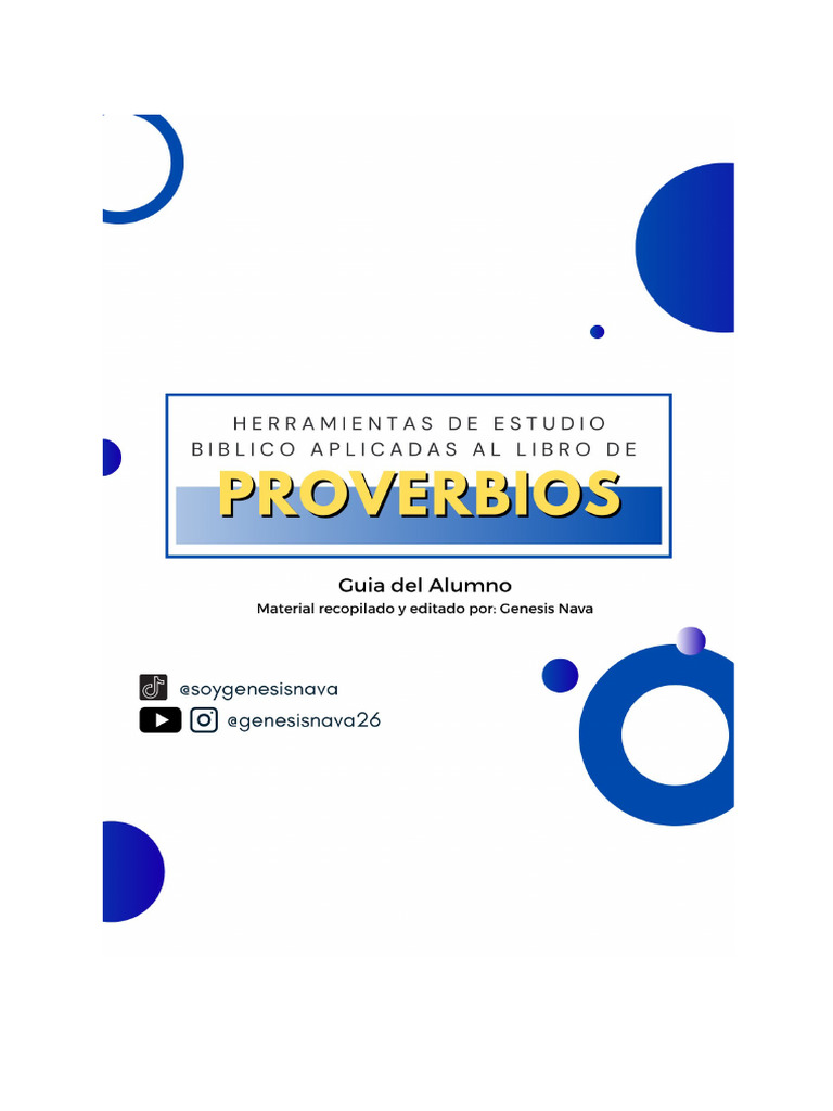 Claves para Estudiar Proverbios Bíblicos | PDF | Libro de proverbios ...