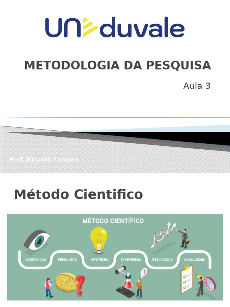Metodologia da Pesquisa Científica | PDF | Science | Método científico