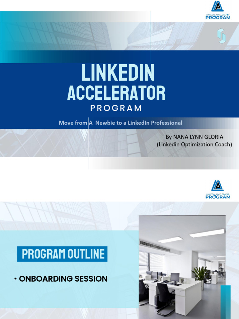 Linkedin Accelerator Program - Outline 2 | PDF