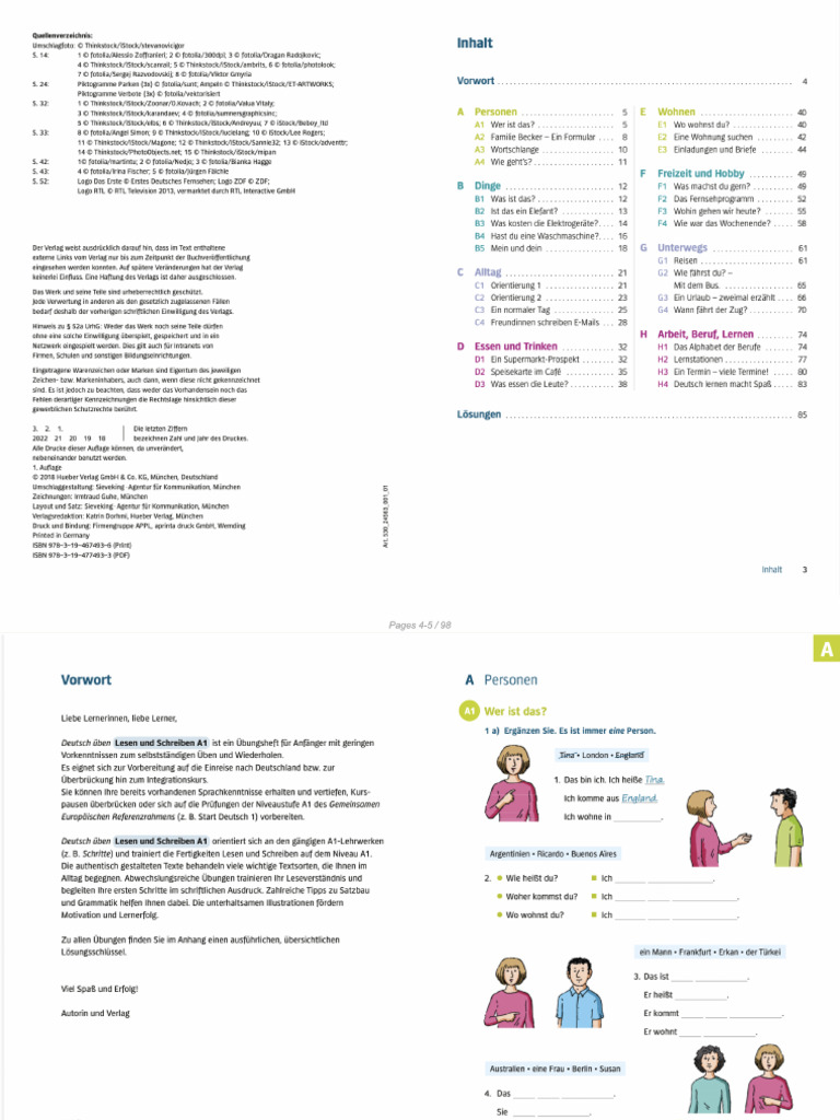 A1-Lesen Und Schreiben | PDF