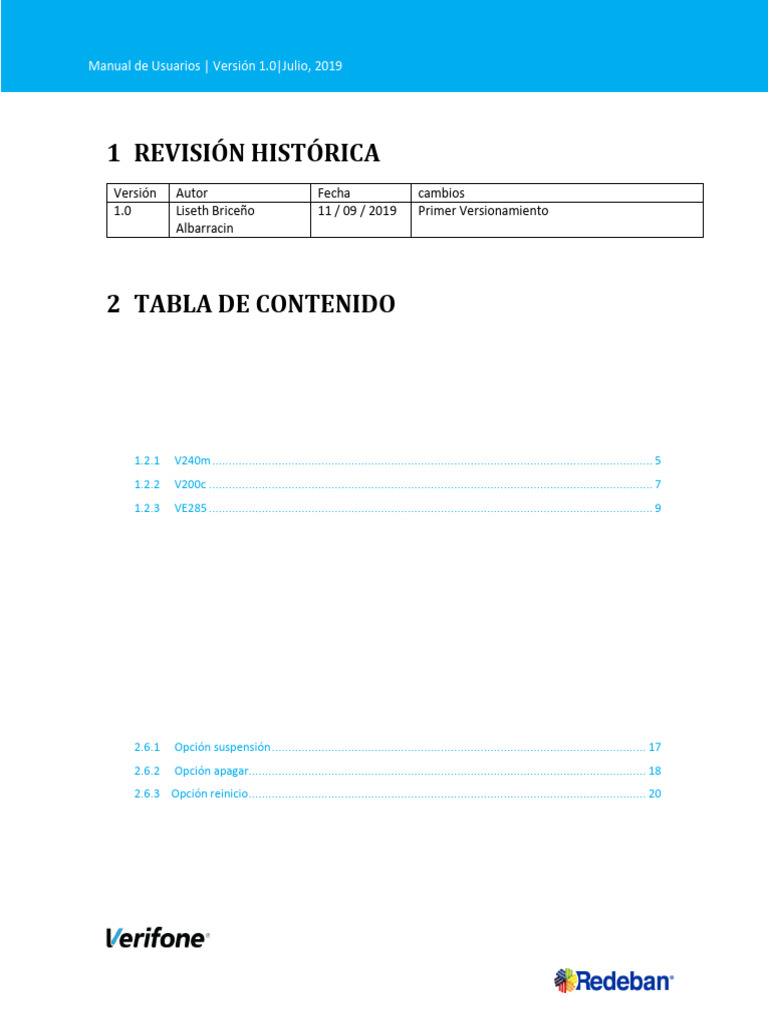 Manual de Usuario Verifone V240m | PDF | Contraseña | Tarjeta de crédito
