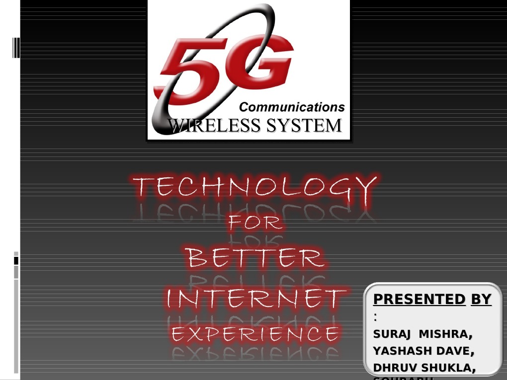 Overview of 5G Wireless Technology | PDF | 4 G | Internet Access