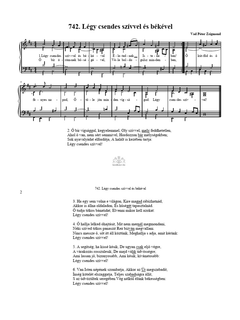 742 Legy Csendes Szivvel Es Bekevel 3 | PDF