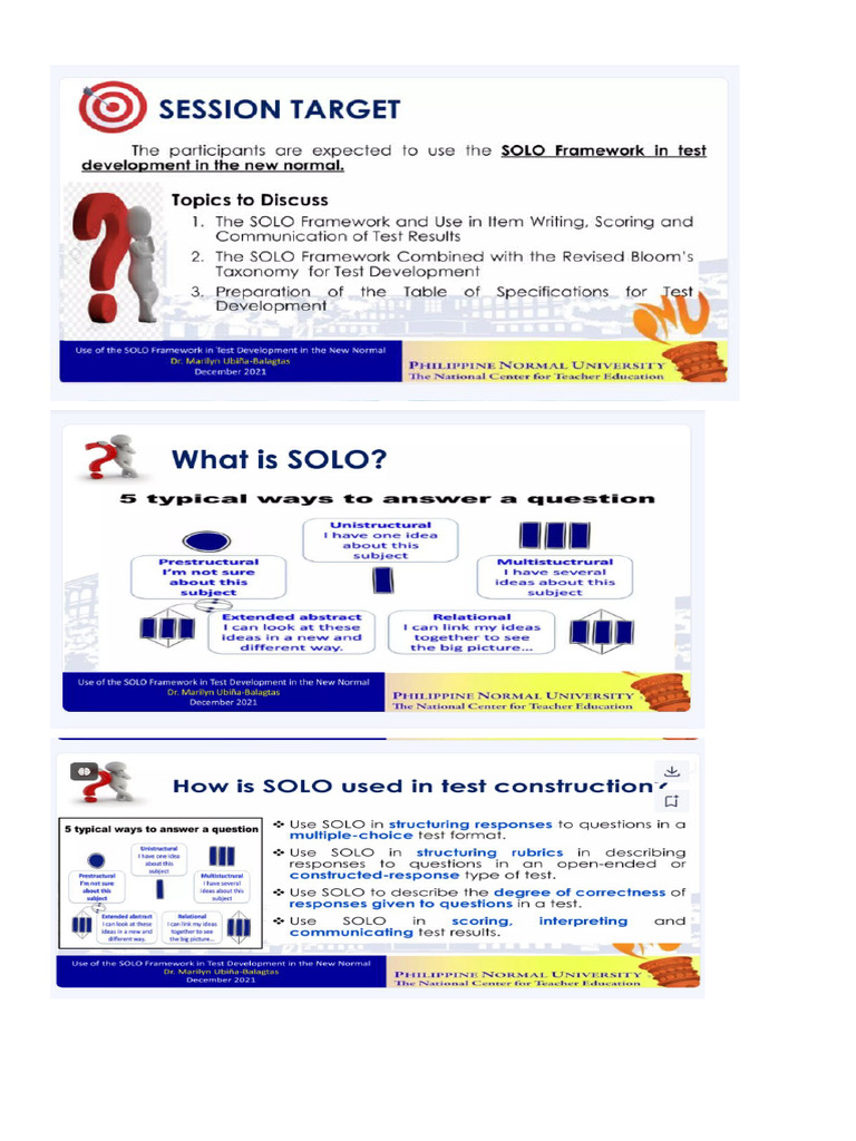 RBT-SOLO Framework for Assessments | PDF | To Kill A Mockingbird ...