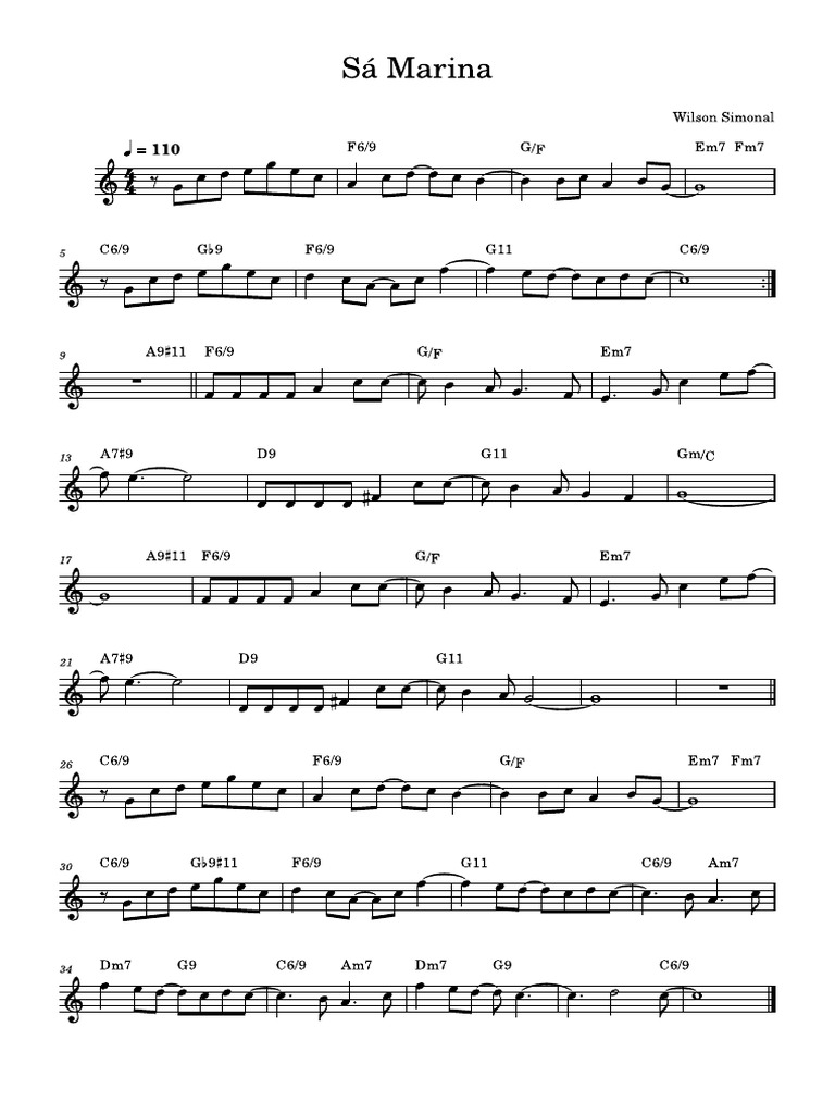 Musical Notes Sequence Guide | PDF