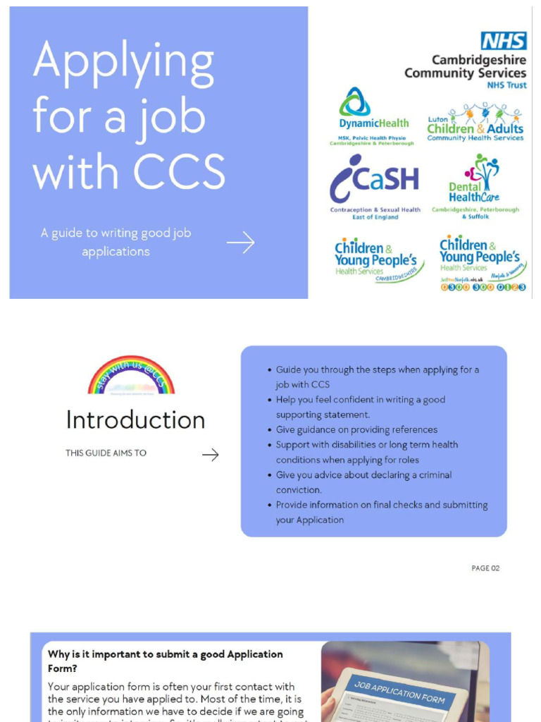 Applying For A Job With CCS | PDF
