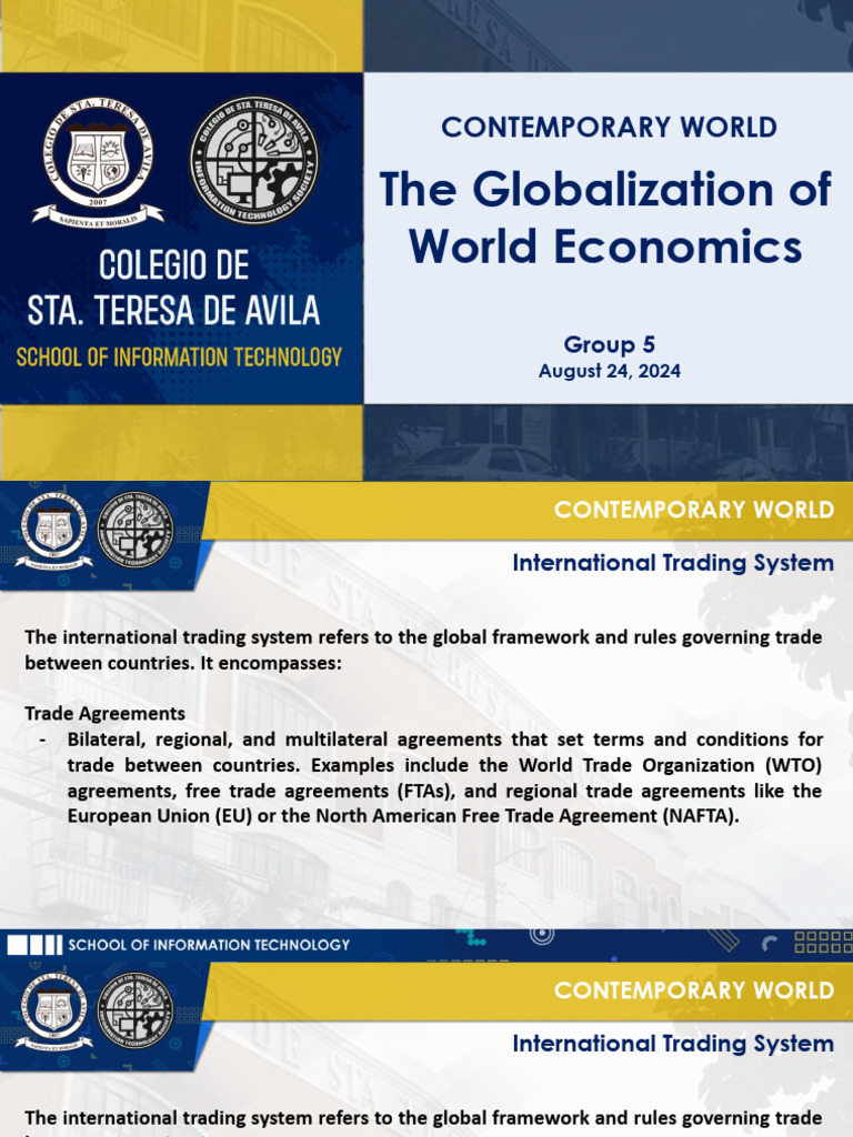 Understanding Global Trade Systems | PDF | Bretton Woods System ...