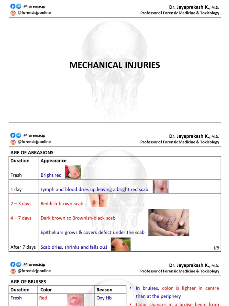 Mechanical Injuries | PDF