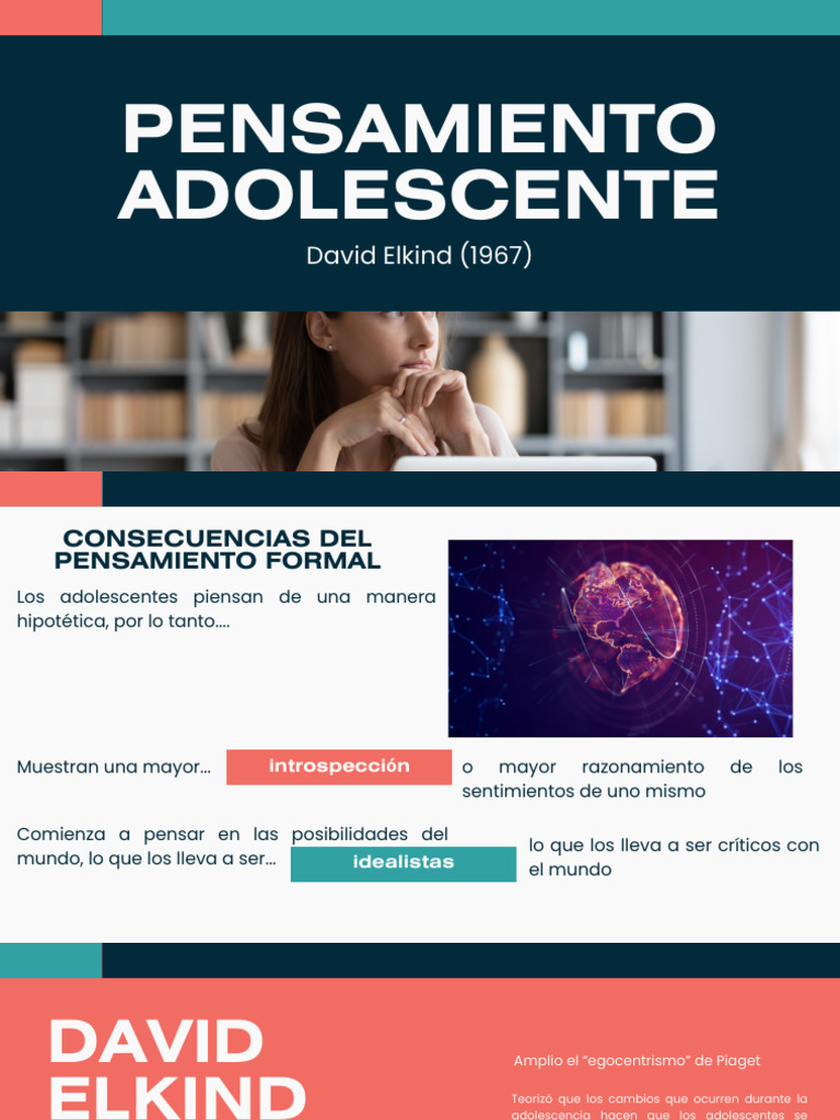 Pensamiento Adolescente | PDF | Conceptos psicologicos | Sicología
