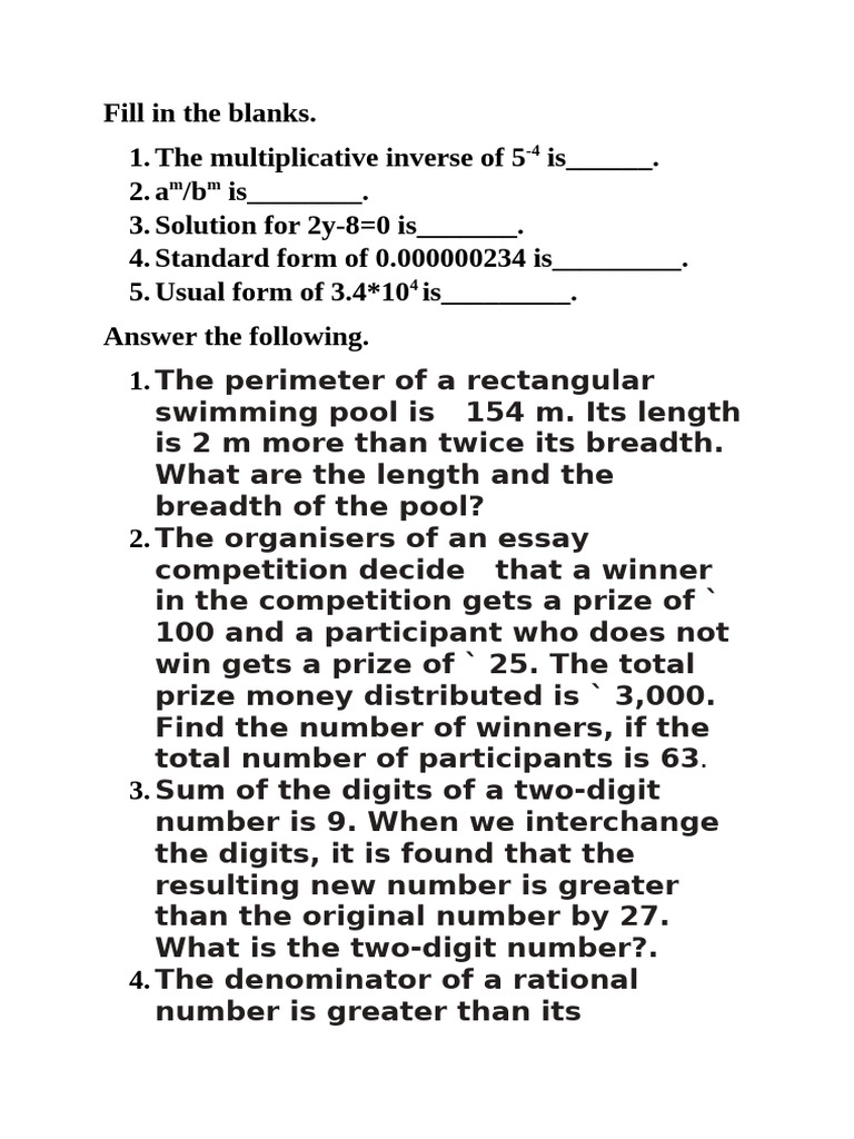 Math Problem Solving Exercises | PDF