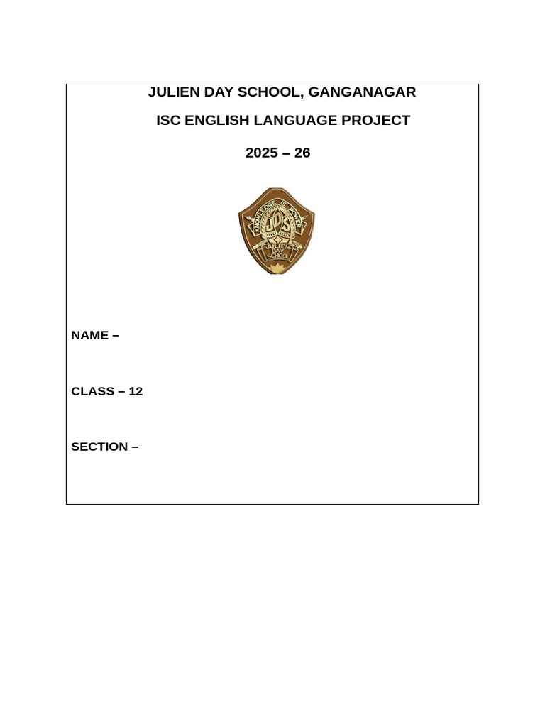 Class 12 Project Label 1 | PDF