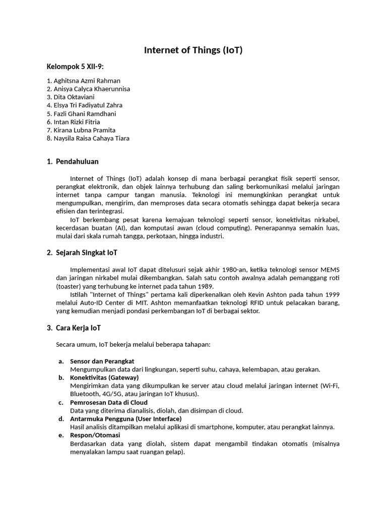 Memahami Internet of Things (IoT) | PDF
