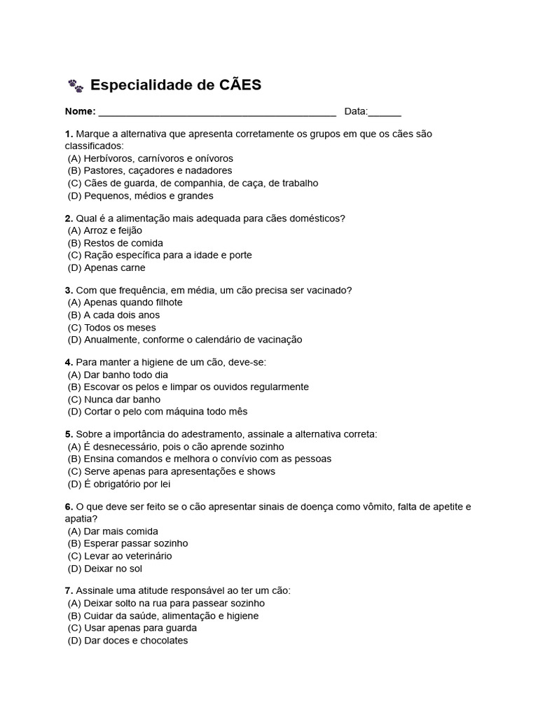 Documento Sem Título - Documentos Google | PDF | Gatos | Cães