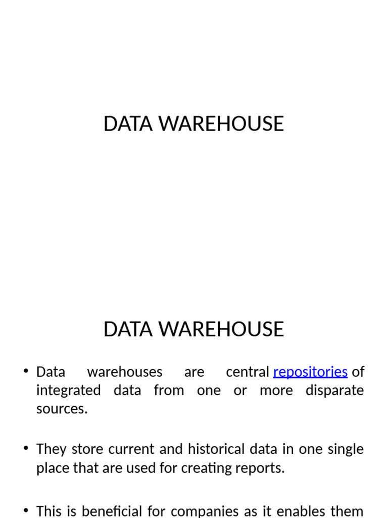 Data Warehouse and OLAP Overview | PDF | Data Warehouse | Computer Data