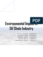 Environmental Impact of Oil Shale Industry