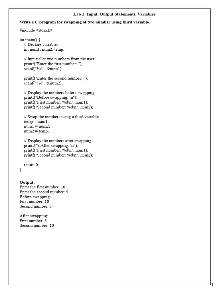 C and Python Programming Labs Guide | PDF | String (Computer Science ...