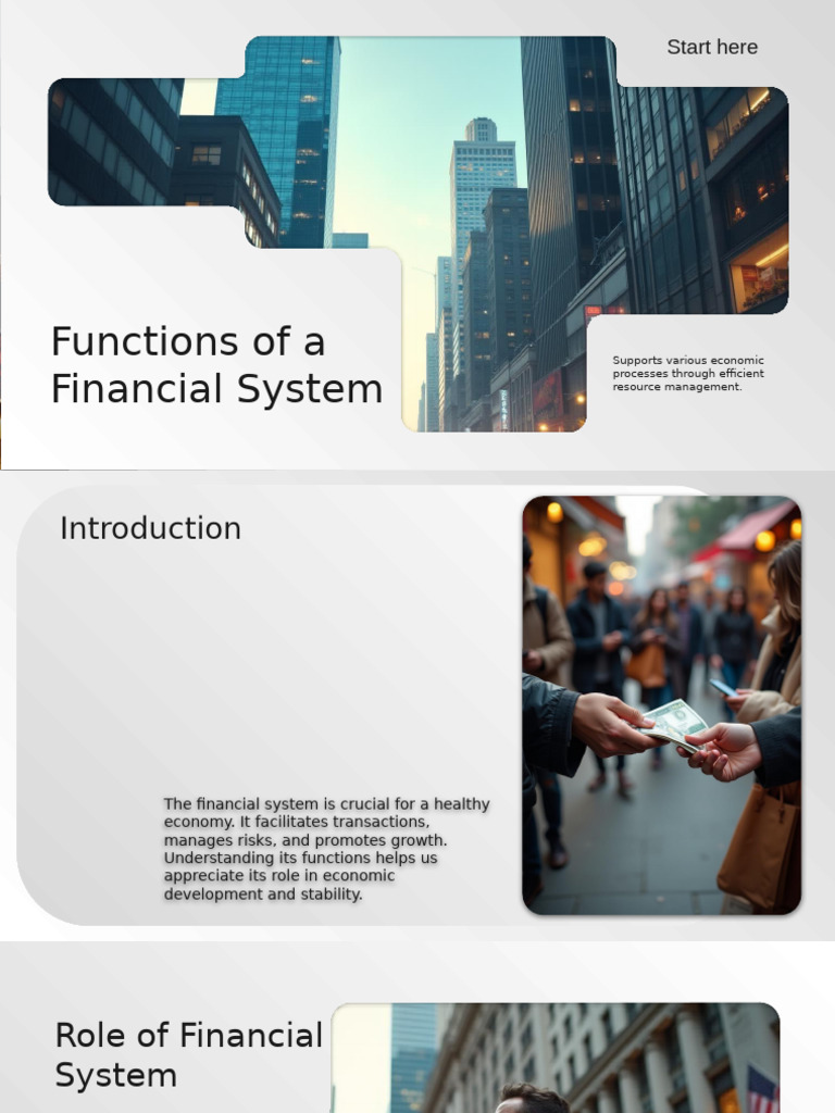 Functions of Financial Systems Explained | PDF | Investing | Economies