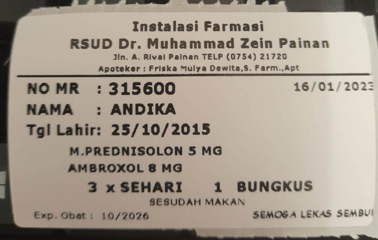 Contoh Etiket Racikan | PDF