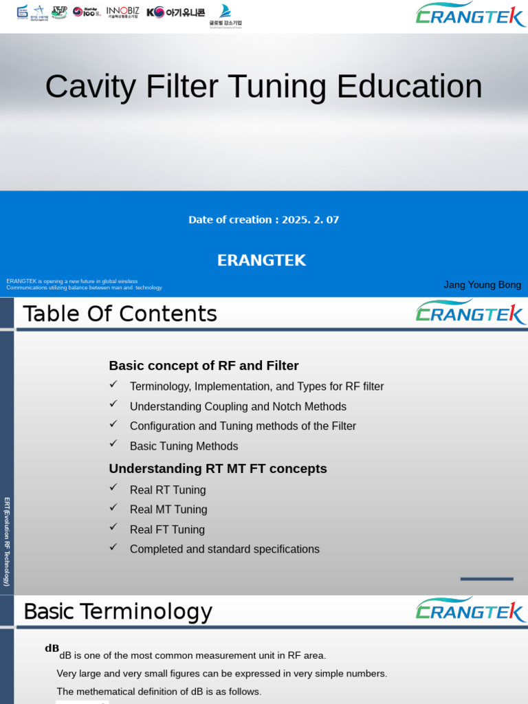 Cavity Filter Tuning Techniques Guide | PDF | Filter (Signal Processing ...