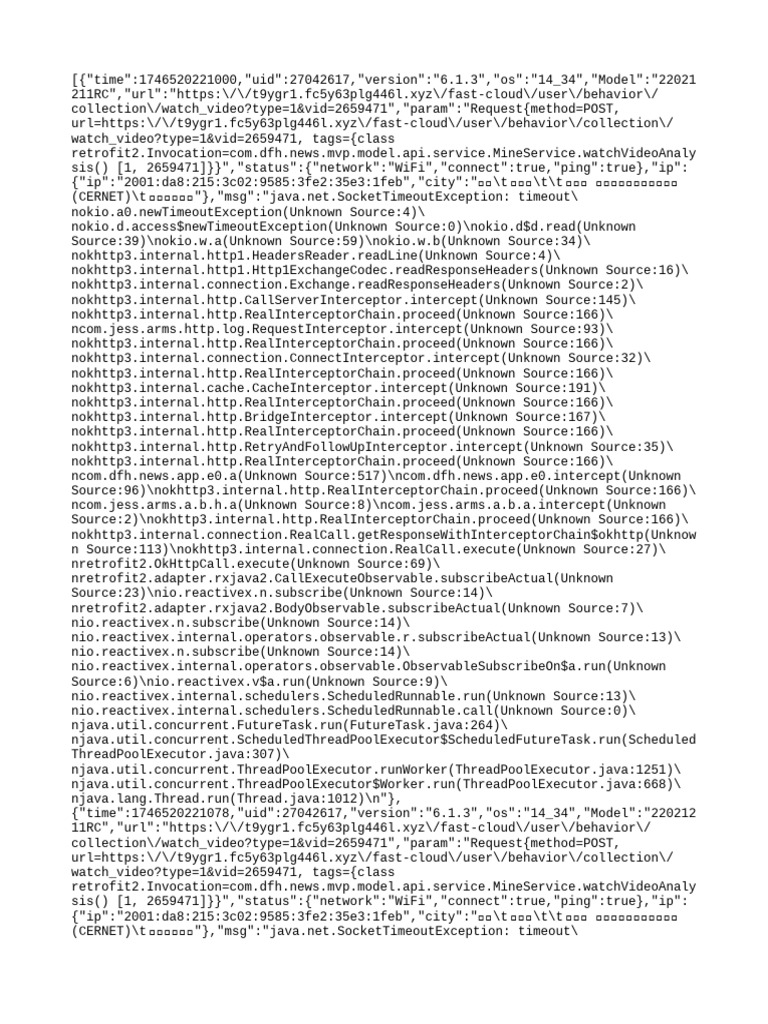 Video Watch Analysis Timeout Error | PDF | Internet Standards ...