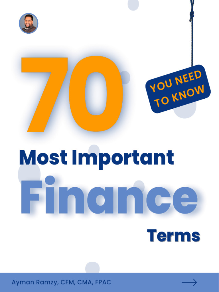 Essential Finance Terms Explained | PDF