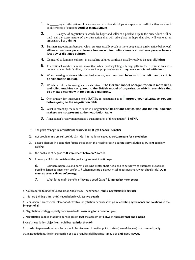 Key Strategies in Business Negotiation | PDF | Negotiation | Communication