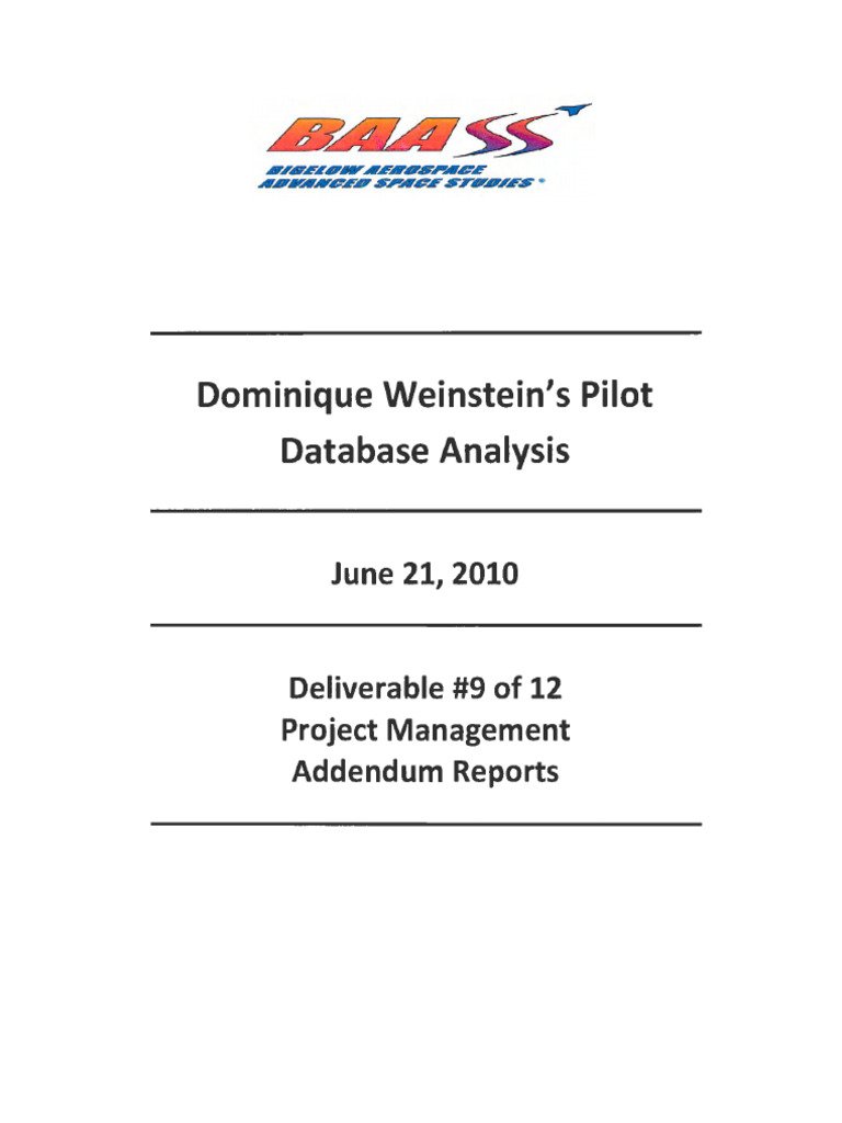 Pilot Database Analysis of UAPs | PDF | Shape | Unidentified Flying Object
