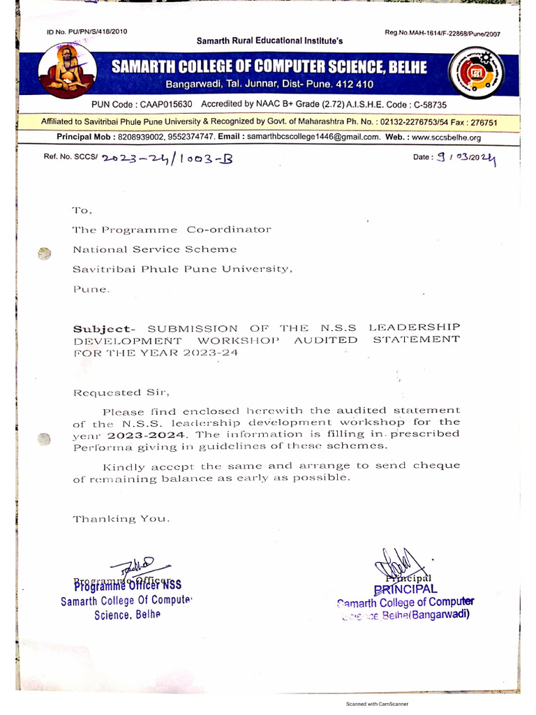 Value Education Prog Covering Letter | PDF