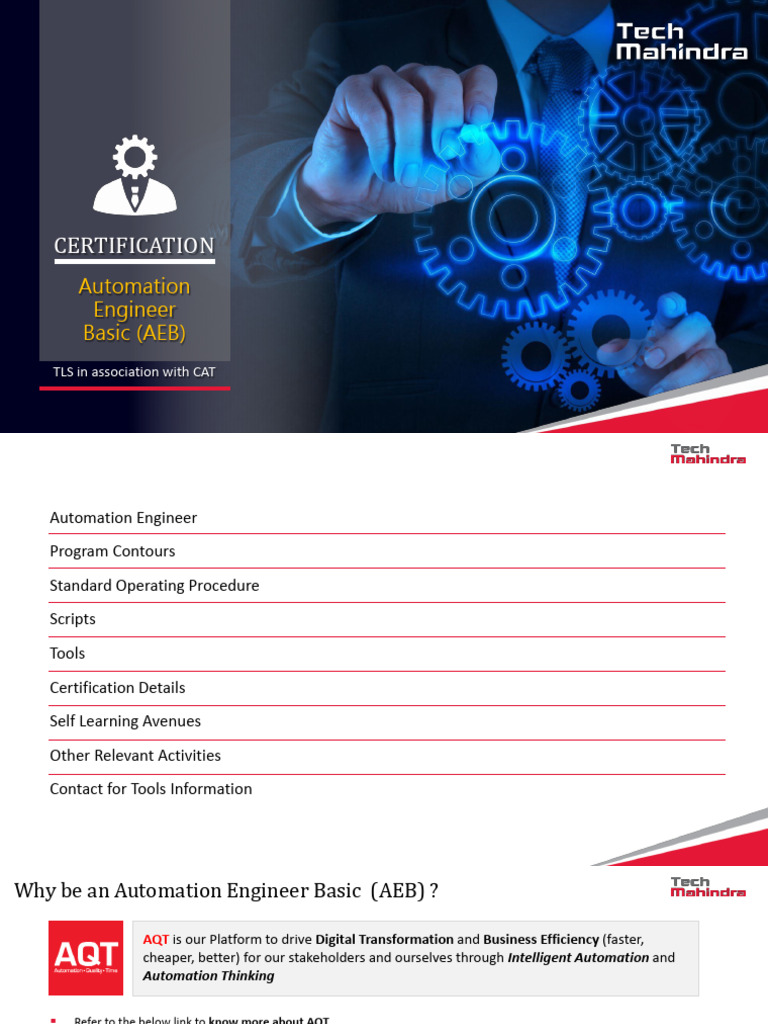 Automation Engineer Basic Certification Guide | PDF | Scripting ...