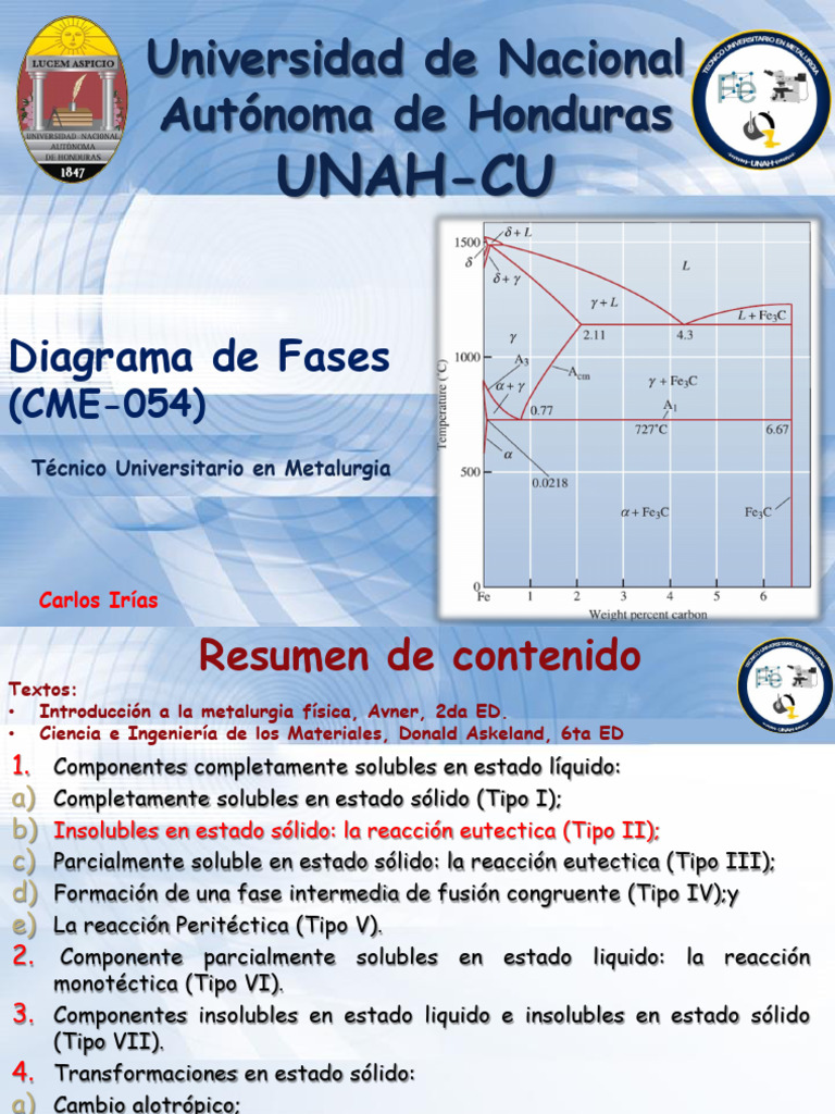 Diagrama de Fases en Aleaciones Eutécticas | PDF | Fase (materia ...
