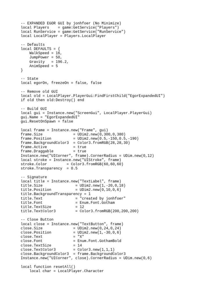 Roblox Egor Expanded GUI Script | PDF | Printing | Graphic Design