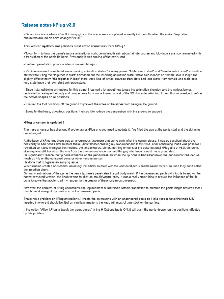 kPlug v3.0 Release Notes Summary | PDF