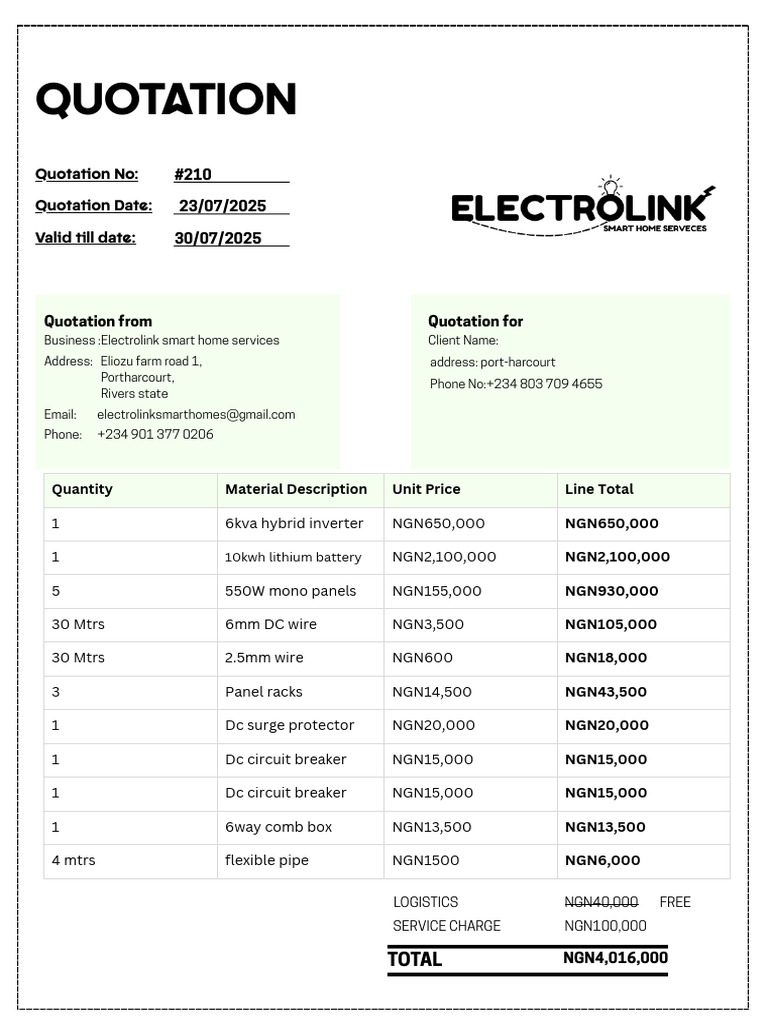 Quotation: Quotation No: Quotation Date: Valid Till Date | PDF ...