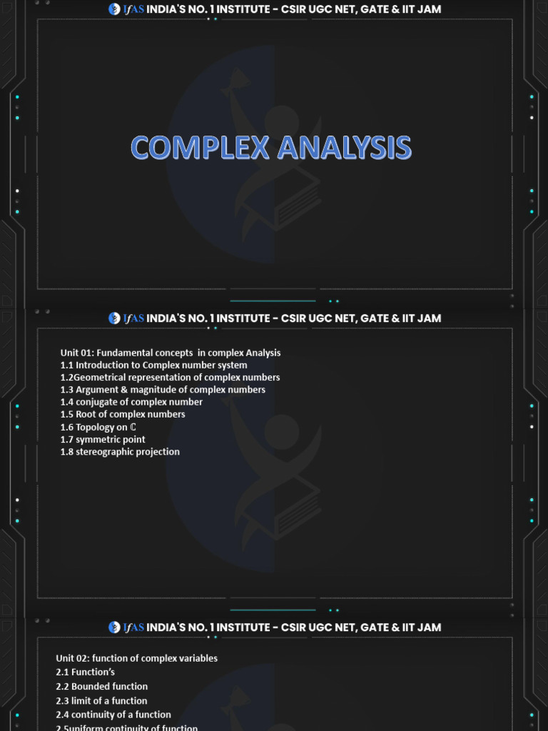 Complex Analysis Fundamentals Guide | PDF | Complex Analysis | Complex ...