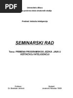 Seminarski - Vestacka Inteligencija