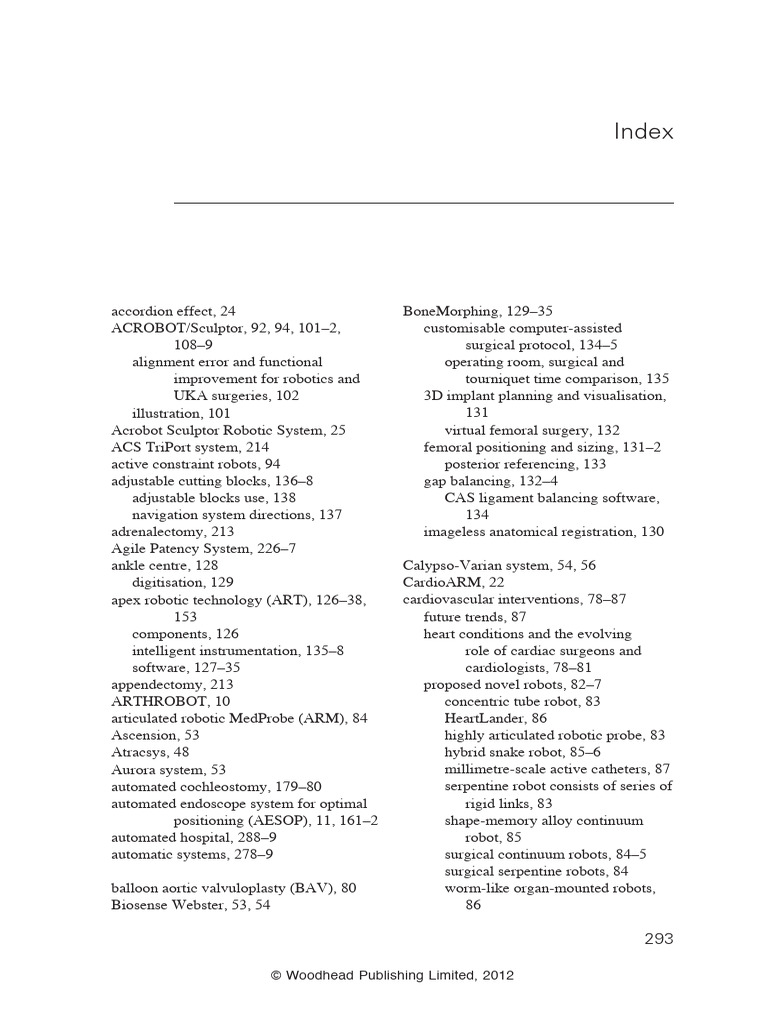 Medical Robotics and Surgical Systems | PDF | Robot | Robotics