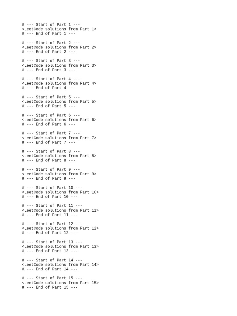 Leetcode Solutions | PDF