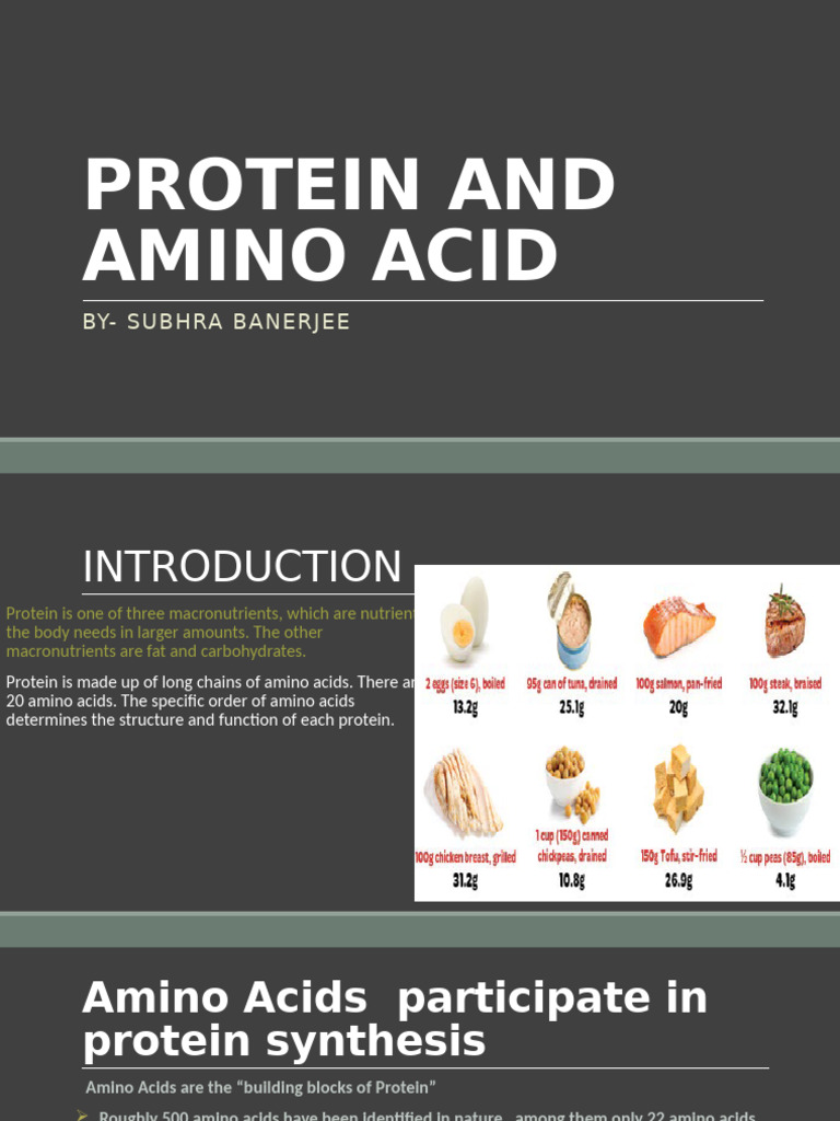 Essential Amino Acids and Protein Classification | PDF | Amino Acid ...