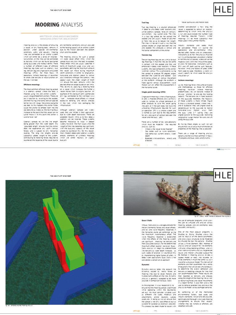 Mooring Analysis Techniques in Angola | PDF | Anchor | Mechanical ...