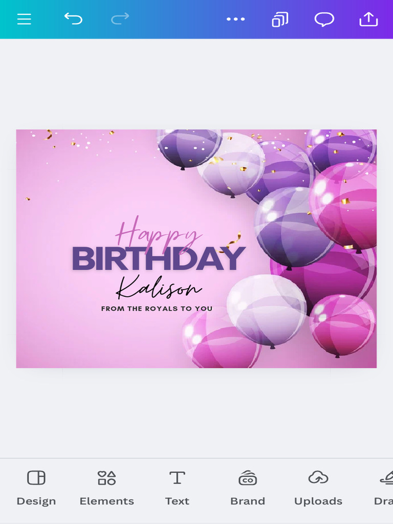 Purple Happy Birthday Facebook Post - Canva | PDF