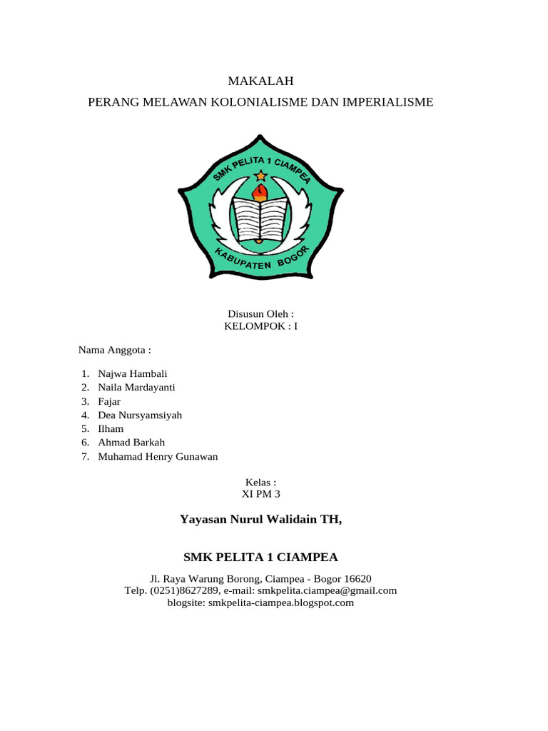 Perang Melawan Kolonialisme Indonesia | PDF