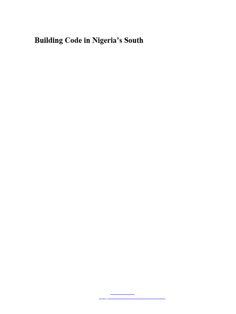 Barriers to Nigeria's Building Code Implementation | PDF | Regulatory ...