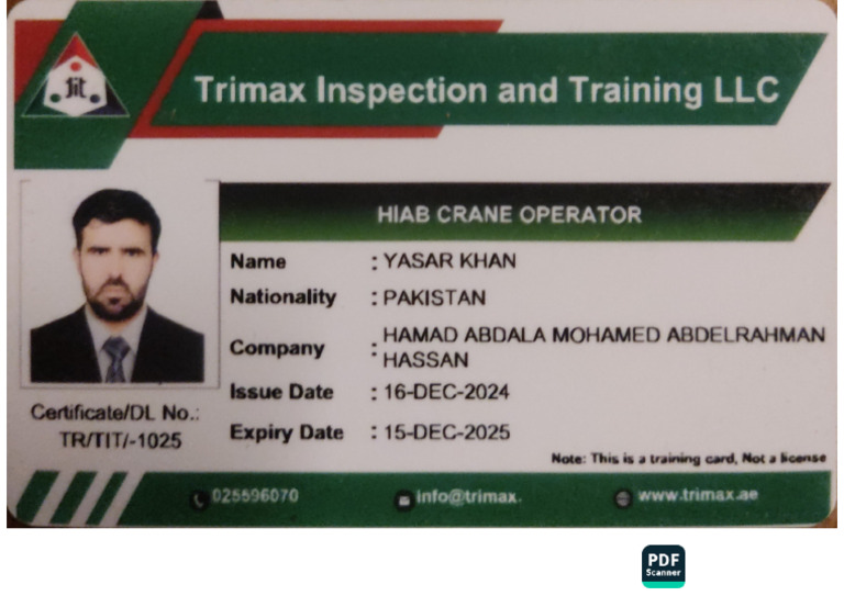 Driver Traning Card | PDF