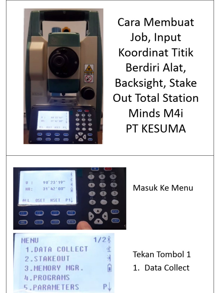 Panduan Backsight dan Foresight Total Station | PDF