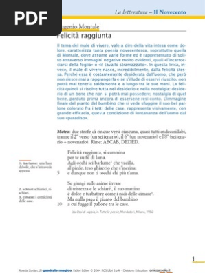 Montale Felicita Lett 15