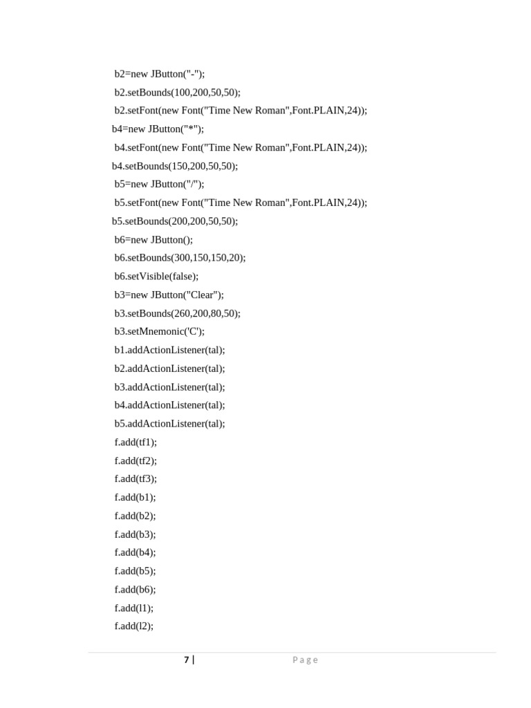 Java GUI Calculator and List Example | PDF | Color | Object Oriented ...