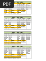 Weekly Staff Roaster Schedule | PDF