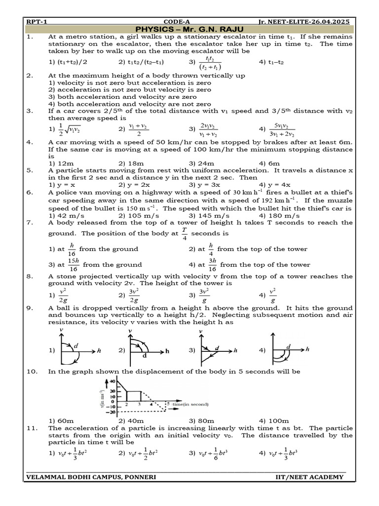 Physics Problems and Solutions Guide | PDF | Projectiles | Applied And ...
